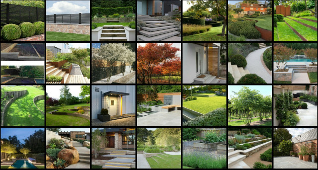 large contemporary garden in wiltshire image board